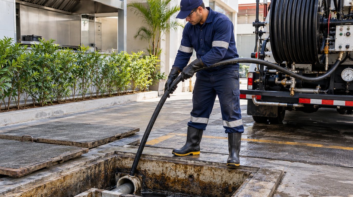 Hidrojateamento de Caixa de Gordura em Londrina‑PR