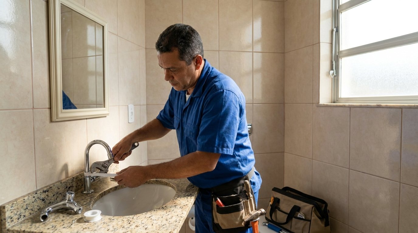 Instalação Hidráulica no Banheiro em Londrina‑PR