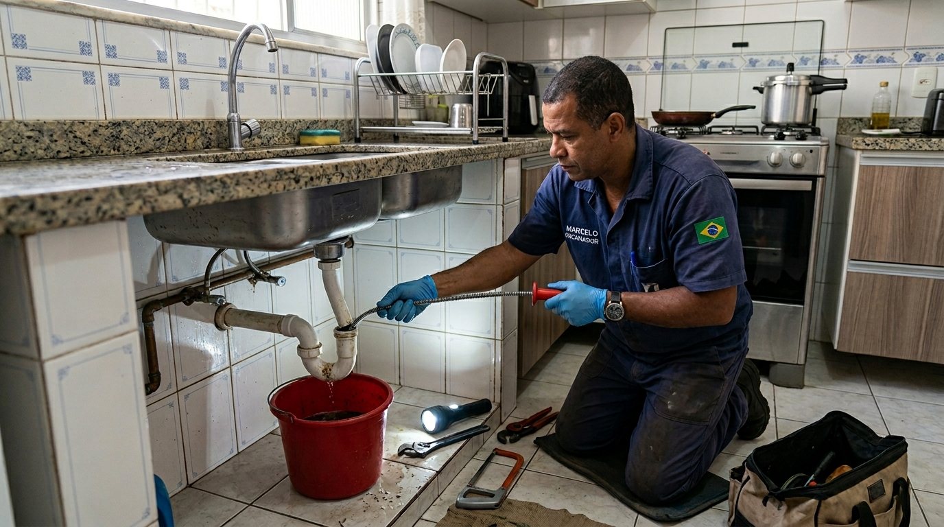 Ligação da Pia da Cozinha em Londrina‑PR