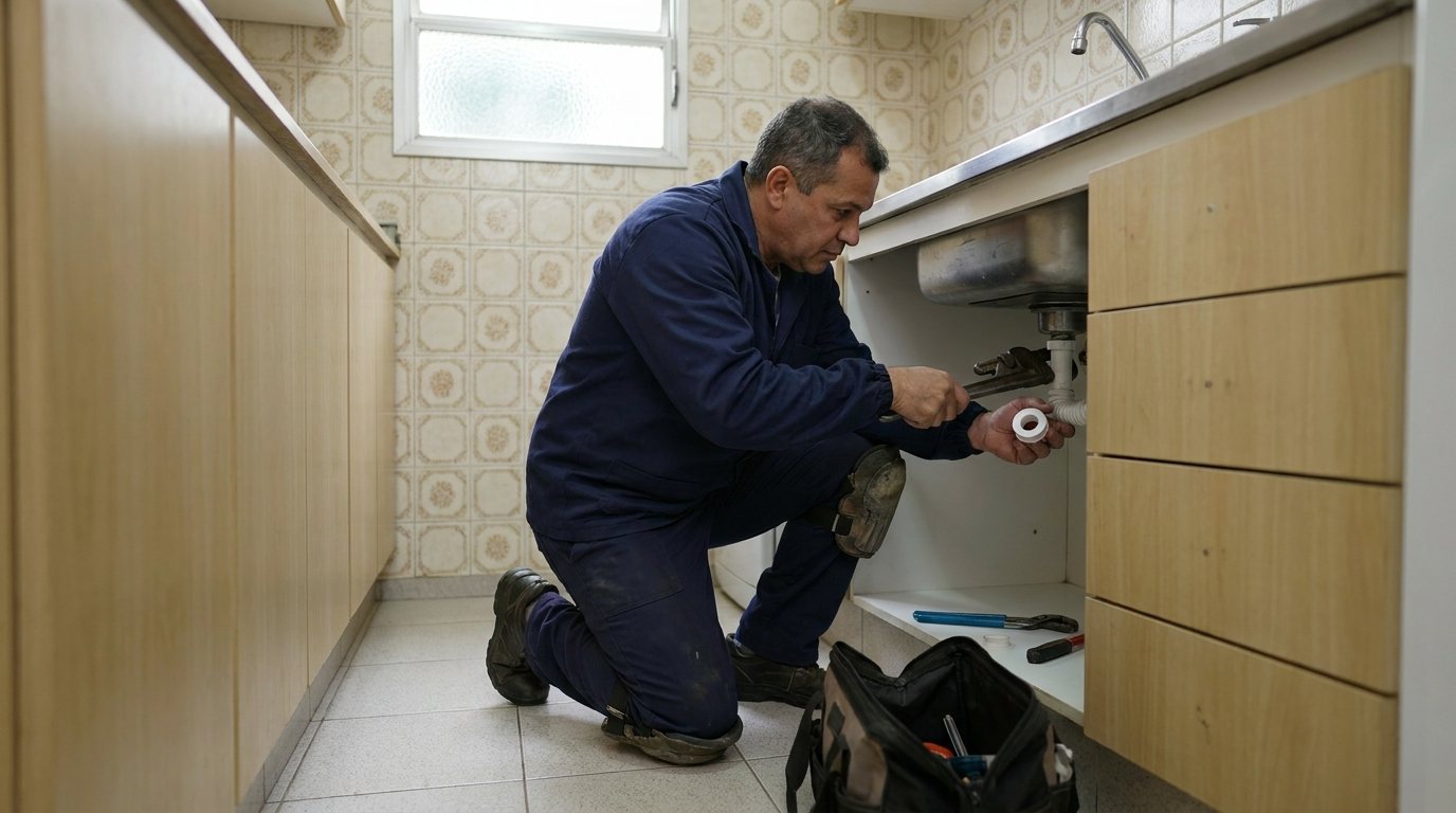 Reparo Hidráulico na Cozinha em Londrina‑PR